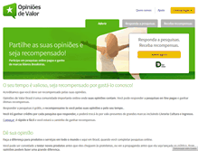 Tablet Screenshot of opinioesdevalor.com.br