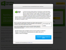 Tablet Screenshot of opinioesdevalor.com